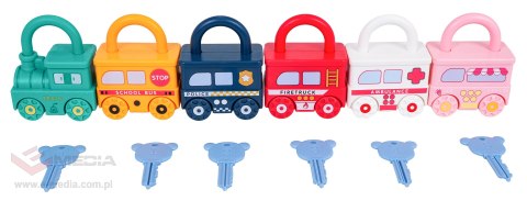 Zestaw Pociąg z Wagonami Kłódki