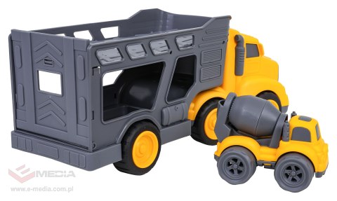 Zestaw Pojazdów Laweta + Autka Budowlane