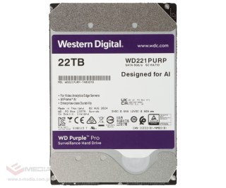 DYSK DO REJESTRATORA HDD-WD221PURP 22TB 24/7 WESTERN DIGITAL