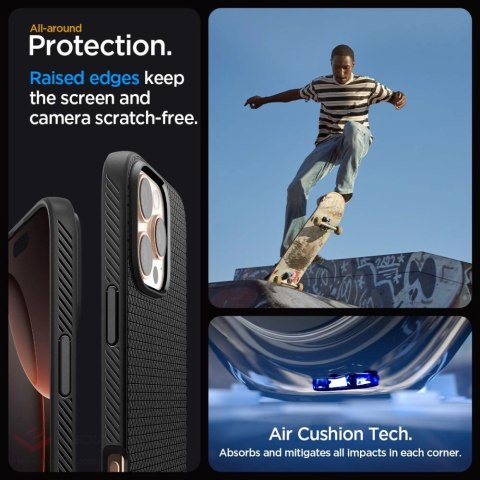 Etui Spigen Liquid Air na iPhone 16 Pro - czarne