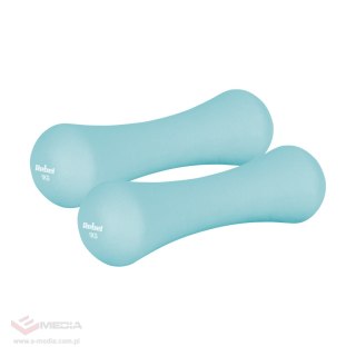 Hantelki żeliwne neoprenowe 2x1kg, REBEL ACTIVE