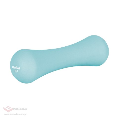 Hantelki żeliwne neoprenowe 2x1kg, REBEL ACTIVE