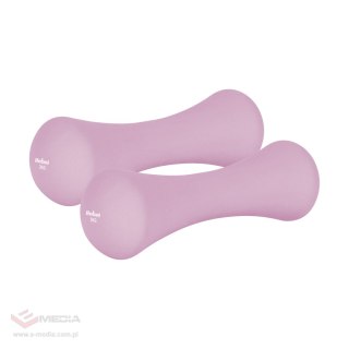 Hantelki żeliwne neoprenowe 2x2kg, REBEL ACTIVE