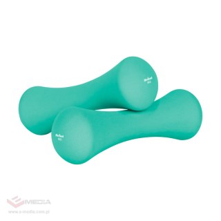 Hantelki żeliwne neoprenowe 2x3kg, REBEL ACTIVE