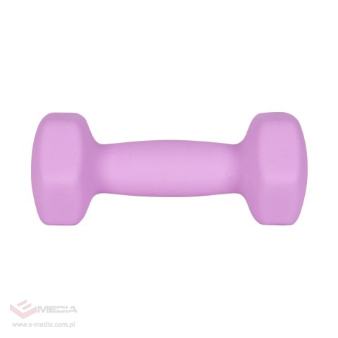 Hantelki żeliwne neoprenowe HEX 2x2kg, REBEL ACTIVE