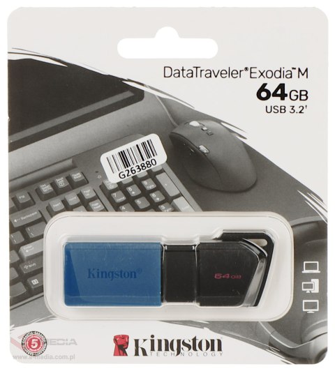 PENDRIVE FD-64/DTXM-KINGSTON 64 GB USB 3.2 Gen 1