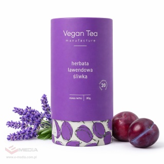 Vegan Tea - herbata czarna sypana Lawendowa Śliwka 80 g