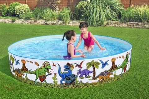 Basen rozporowy Dinozaury dla dzieci 3+ BESTWAY 244x46cm Winyl + PCV