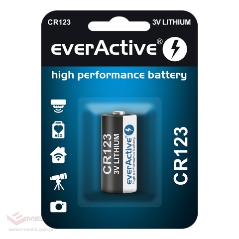 Bateria foto litowa everActive CR123 - 1 sztuka