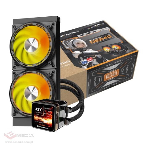 Chłodzenie wodne do procesora DE240 (czarne)