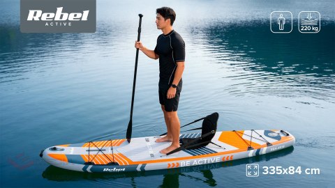 Deska SUP REBEL ACTIVE PRO RBA-4518 - pomarańczowa