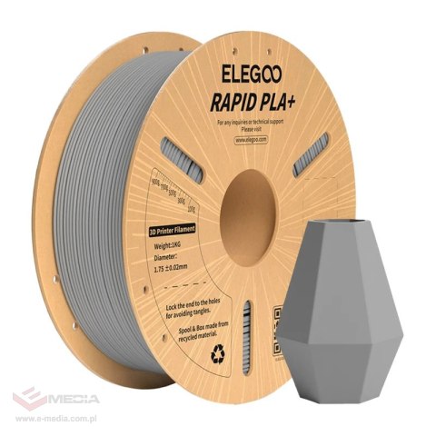 Filament ELEGOO Rapid PLA+ PLA+ 1.75mm 1kg (szary)