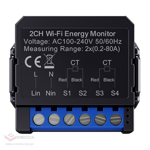 Inteligentny dwukierunkowy licznik energii Avatto WiFi WPM16-2