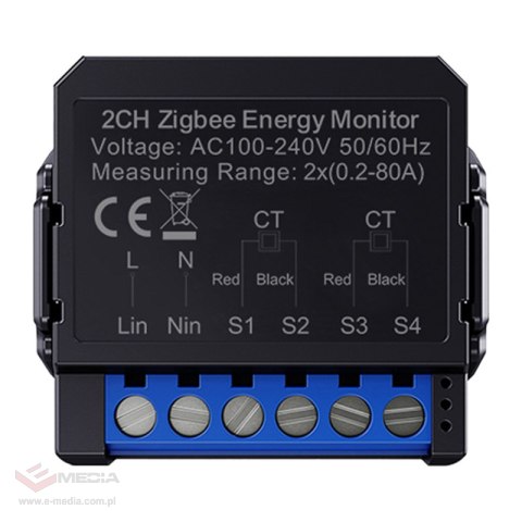 Inteligentny dwukierunkowy licznik energii Avatto ZigBee ZWPM16-2