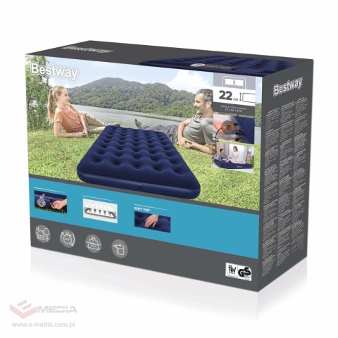 Materac Welurowy FULL 191/137/22cm BESTWAY