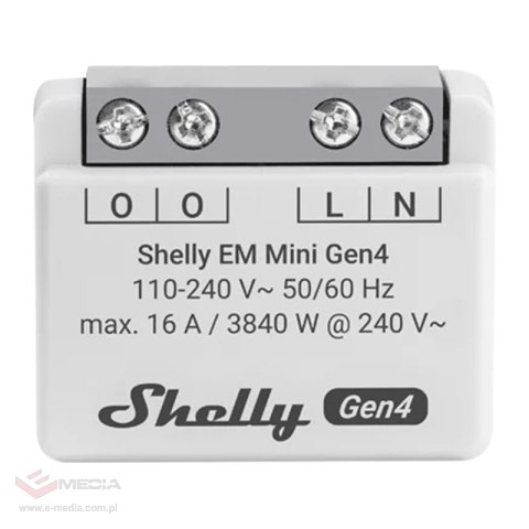 Miernik energii Shelly EM Mini Gen4 WiFi/Matter