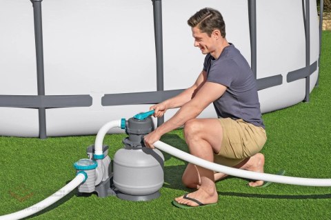 Piaskowa Pompa Filtrująca do basenów BESTWAY 8327 l/h + Złączki + Węże