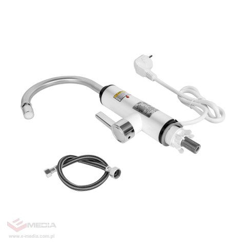 Przepływowy podgrzewacz wody - bateria kuchenna biała