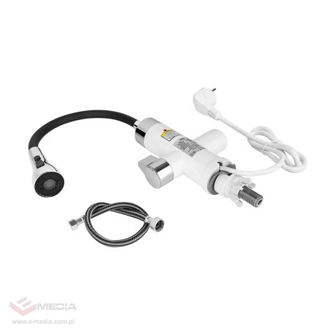 Przepływowy podgrzewacz wody bateria kuchenna z elastyczną wylewką