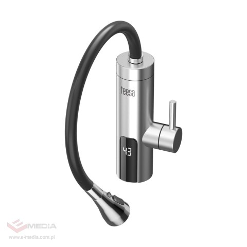 Przepływowy podgrzewacz wody - bateria metalowa kuchenna z elastyczną wylewką