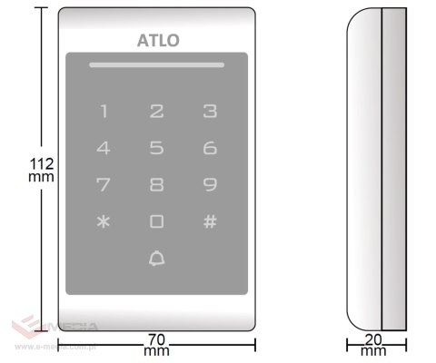 ZAMEK SZYFROWY ATLO-KRM-1203