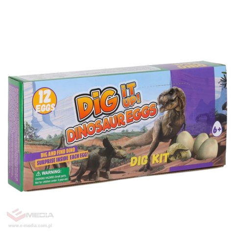 Dinozaury wykopaliska jajka dinozaura figurki zestaw archeologiczny 12 jajek