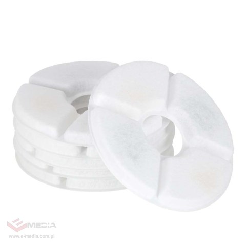 Filtry wymienne do poidełka fontanny dla psa kota zwierząt zestaw 6 sztuk