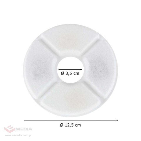 Filtry wymienne do poidełka fontanny dla psa kota zwierząt zestaw 6 sztuk