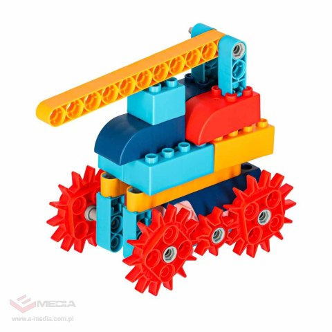 Klocki konstrukcyjne do budowania ruchome z silnikiem 116 elementów