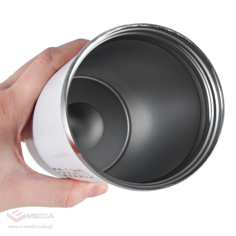 Kubek podróżny LED z ustnikiem 500ml biały