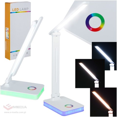 Lampka na biurko biurkowa LED USB dotykowa podświetlana RGB regulacja światła