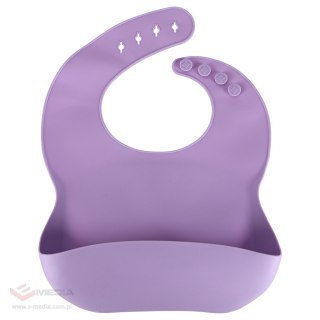 Naczynia silikonowe dla dzieci zestaw 8 elementów fioletowe