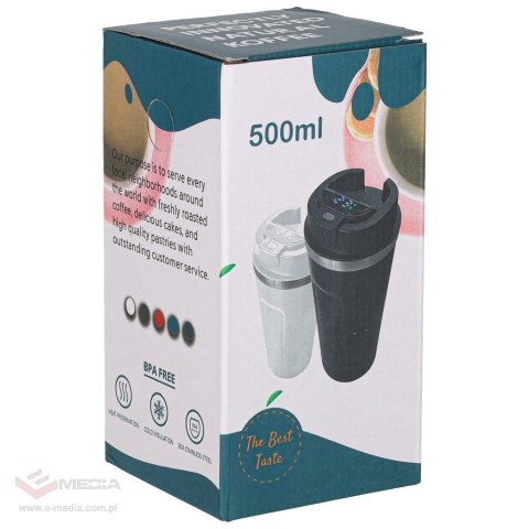 Smart kubek podróżny z wyświetlaczem LED czarny 500ml