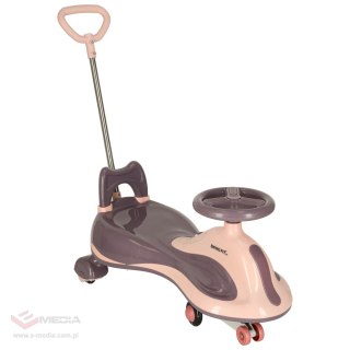 Jeździk grawitacyjny LED Swing FIX S2 skuter z rączką fioletowy max 100kg