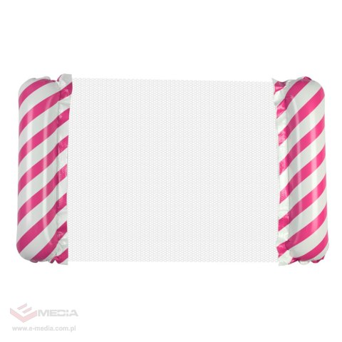 Materac dmuchany plażowy hamak wodny leżak fotel krzesło do pływania basenu różowy