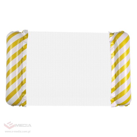 Materac dmuchany plażowy hamak wodny leżak fotel krzesło do pływania basenu żółty