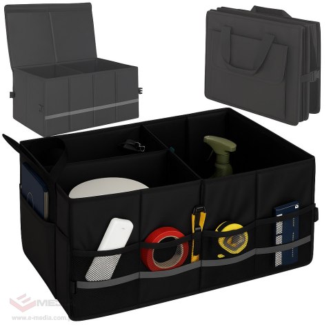 Organizer do bagażnika duża torba do samochodu z odblaskami