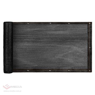 Osłona balkonowa LUARO mata maskująca siatka cieniująca na balkon taras 150g/m2 105x700cm UV + Trytytki
