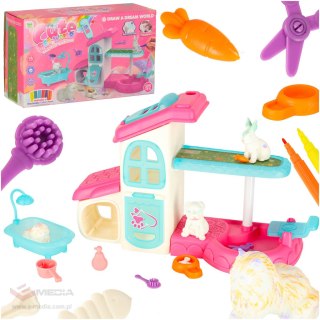 SPA dla zwierząt domek malowanie kąpanie zwierząt mazaki zmywalne akcesoria 26 elementów