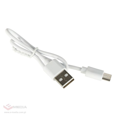 Wiatrak biurkowy wentylator mini ręczny składany wiatraczek przenośny USB biały