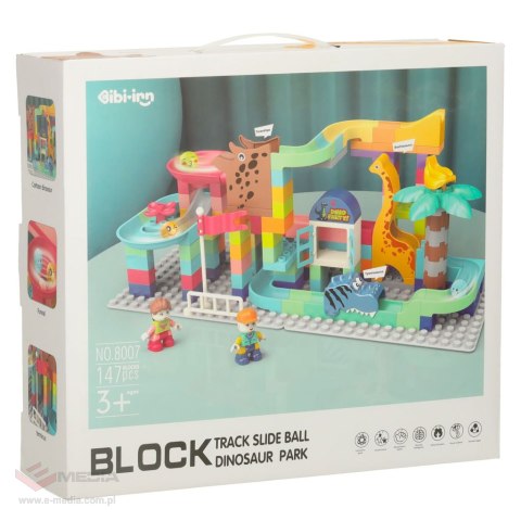 Klocki konstrukcyjne tor kulkowy 147 el. Bibi-inn