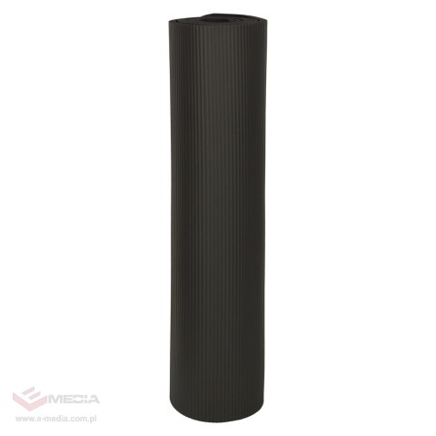 Mata do ćwiczeń jogi gimnastyczna treningowa fitness karimata gruba 1,5cm czarna + pokrowiec