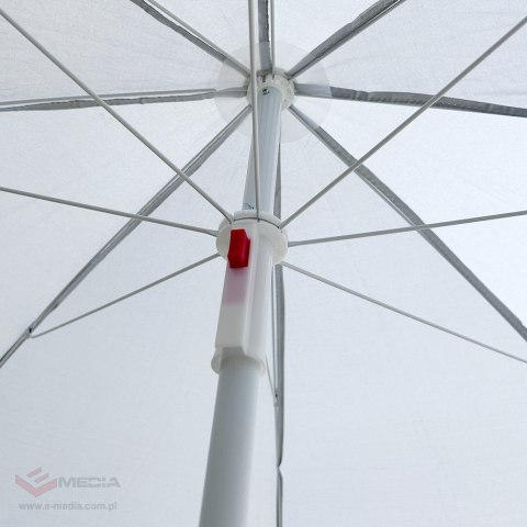 Parasol ogrodowy plażowy regulowany łamany składany UV 150cm szary