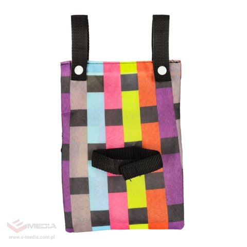 Torba na rower hulajnogę kierownicę telefon sakwa rowerowa kolorowa kratka