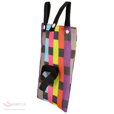 Torba na rower hulajnogę kierownicę telefon sakwa rowerowa kolorowa kratka