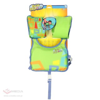 Kamizelka piankowa z rękawkami do pływania kapok dla dzieci 3-6 lat 19-30 kg BESTWAY 32174 zielona
