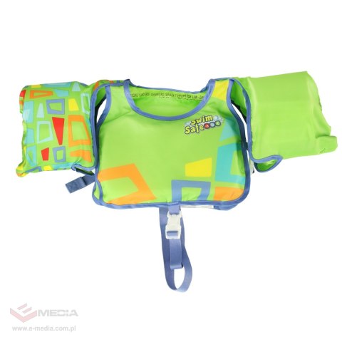 Kamizelka piankowa z rękawkami do pływania kapok dla dzieci 3-6 lat 19-30 kg BESTWAY 32174 zielona