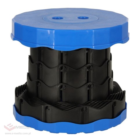 Krzesło składane taboret teleskopowy turystyczny przenośny niebieski 200kg