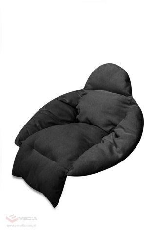 Poduszka LUARO na huśtawkę wiszącą bocianie gniazdo XXL czarna