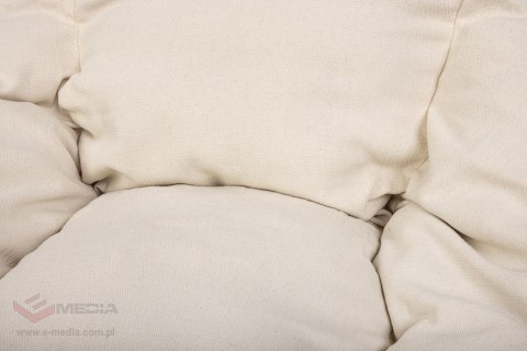 Poduszka LUARO na huśtawkę wiszącą bocianie gniazdo XXL ecru